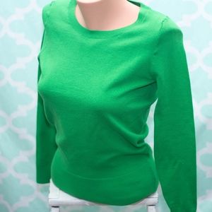 J Crew xs green sweater NWT
